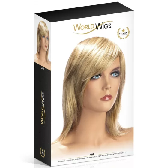 World Wigs – Zoé középhosszú, szőkés paróka