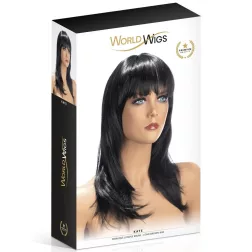 World Wigs – Kate hosszú, sötétbarna paróka