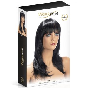 World Wigs Kate hosszú, sötétbarna paróka