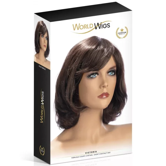 World Wigs – Victoria középhosszú, hullámos, barna paróka