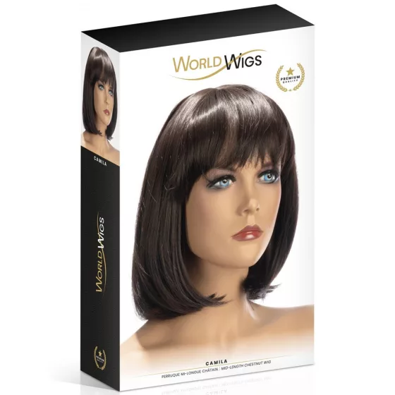 World Wigs – Camila középhosszú, barna paróka