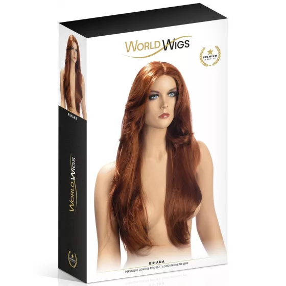 World Wigs – Rihanna extrahosszú, vörös paróka