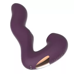   Vortex – 4in1 okos G-pont vibrátor léghullámos csiklóizgatóval (lila) (APP-os)